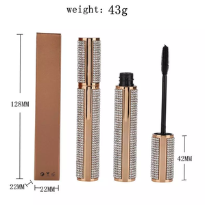 Pestañas gruesas Super largas rizadas, máscara de tubo de diamante con etiqueta privada - Product Image 4