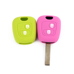 Cover portachiavi in Silicone per auto per Citroen C-Quatre <span class=keywords><strong>Peugeot</strong></span> 307 <span class=keywords><strong>308</strong></span> 407 408 accessorio portachiavi per auto con Logo - Product Image 4