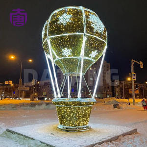Luces Decorativas de Globo Aerostático, Adorno Navideño LED Grande para Exteriores, para Parques, Plazas, Calles, Decoración Festiva - Product Image 5