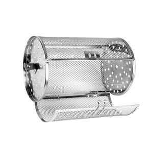 Tambour de rôtissoire en acier inoxydable avec grill sur <span class=keywords><strong>cage</strong></span> accessoire de cuisson en métal pour pièces de four à rôtir aux arachides séchées - Product Image 4