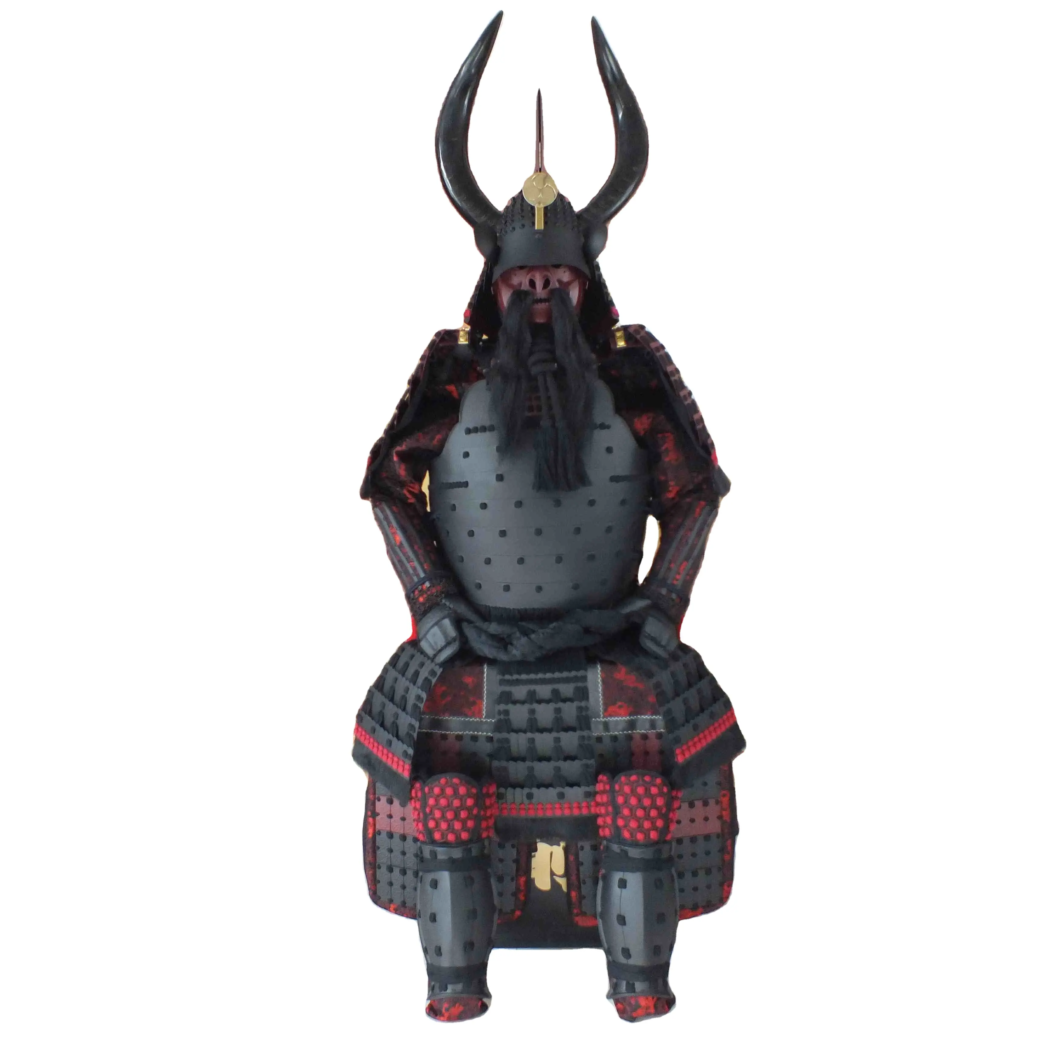 日本の侍の鎧ハロウィーンのパーティーステージショー衣装古代の兵士の鎧
