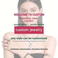 Joyería OEM Personalizada de Acero Inoxidable con Oro de 18K Venta al Por Mayor Directa de Fábrica de China Collares de Joyería de Moda Accesorio de Moda