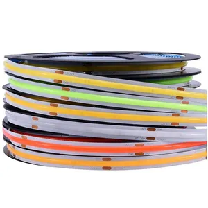 Led Light Strip Flexible Best Sellers Waterproof IP65 IP67 IP68 Lighting CRI90 12V 24V Indoor Outdoor Dimmable Decoration 5M Flexible COB LED Strip