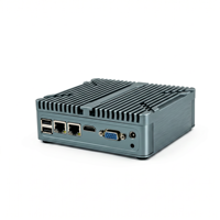 Mini PC Yantronic pas cher, prend en charge les processeurs N2840 et J1900, 2 ports LAN, 2 ports série, boîtier sans ventilateur 6*USB 12V, en stock
