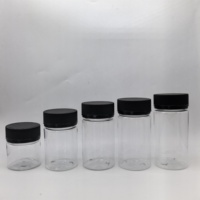 Bocaux en plastique de qualité alimentaire à l'épreuve des enfants de 5oz avec couvercle à vis inviolable pour contenants cosmétiques