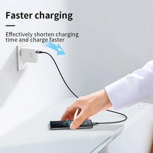 Bán Buôn Giá Rẻ Giá Cá Net Bện USB-A Để Loại C Nhanh Chóng Sạc Điện Thoại Di Động Sạc Cáp Tipo C Đối Với Samsung Xiaomi Android - Product Image 3