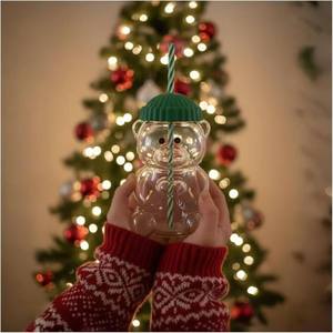 NOUVEAU Style Ins <span class=keywords><strong>Prix</strong></span> Bas Créatif Tasse à <span class=keywords><strong>Café</strong></span> en Verre Teddy Bear Starbuck - Product Image 2