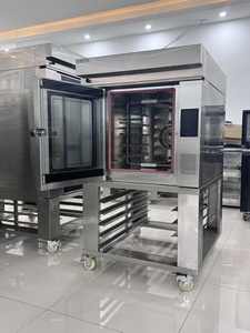<span class=keywords><strong>Four</strong></span> <span class=keywords><strong>à</strong></span> convection <span class=keywords><strong>à</strong></span> air chaud commercial 7,2/14,4 kW, 5/10 plateaux, 380 V, avec écran couleur, pour boulangerie, restaurant, <span class=keywords><strong>pizza</strong></span>, pâtisserie, rôtissage - Product Image 4