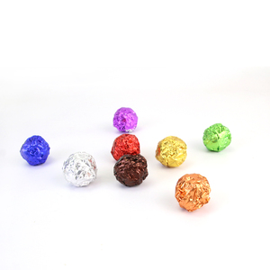 Cấp thực phẩm 12*12 cm 100 miếng dập nổi 1 8011 dập nổi lá nhôm bọc cho sô cô la - Product Image 1