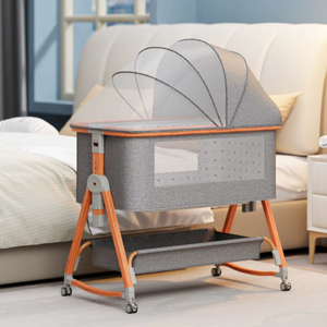 Cuna Móvil para Bebé, Acoplable a Cama de Adulto, con Cambiador Integrado, Diseño Transfronterizo, <span class=keywords><strong>Cesta</strong></span> de Dormir, Cuna de Cabecera - Product Image 2