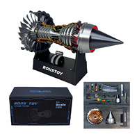 Modèle de moteur d'avion à réaction XLL305, simulation de moteur turbofan de navette spatiale, assemblage avec batterie au lithium rechargeable intégrée