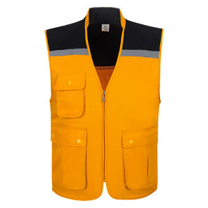 سترة قطنية متعددة الجيوب للبناء ، خصائص عاكسة ، موقع حماية العمل للتنفس لتزيين العقارات في المستودعات - Product Image 1