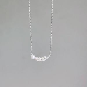 สร้อยคอพู่สองชั้น เงินแท้ S925 ดีไซน์ย้อนยุค หรูหรา ประณีต แฟชั่น สร้อยคอมุกสุดหรู - Product Image 3