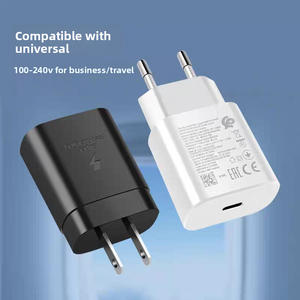 <span class=keywords><strong>Chargeur</strong></span> double port Type-C 25W PD à charge <span class=keywords><strong>rapide</strong></span> pour S22/S21 <span class=keywords><strong>FE</strong></span>/<span class=keywords><strong>S20</strong></span>/Fold 2/3 et Note 20 <span class=keywords><strong>Ultra</strong></span>, spécifications UE, fabriqué en Chine - Product Image 4