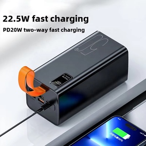 2025 nóng bán tùy chỉnh 50000mAh ngân hàng điện 22.5W siêu nhanh sạc với đèn LED Trạm điện cầm tay bao gồm cáp - Product Image 2