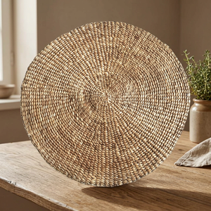 Home Basket Bali Natural Water Hyacinth <b>Round</b> <b>Carpet</b> Eceng - Product Image 2