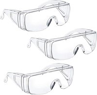 Lunettes de sécurité Wejump pour la construction, verres transparents, protection des yeux, anti-buée, monture en plastique pour travaux en extérieur