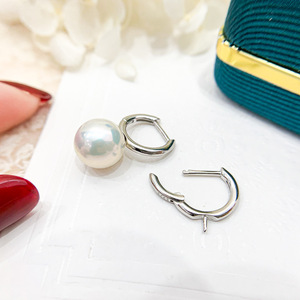 WENCHI Kit de bijoux DIY en argent avec support vide pour boucles d'oreilles en argent S925 pour perles de 8-12mm, design de boucles d'oreilles pendantes tendance, modèle Chine 11561 - Product Image 4