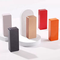 Boîte à thé rectangulaire en métal brossé mat avec couvercle, pour bonbons, chocolat, stockage hermétique, qualité alimentaire, pour thé en vrac, vente en gros