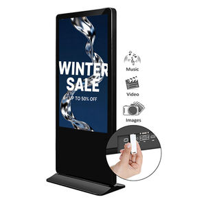 49Inch/55Inch/65Inch 2K/4K free standing floor advertising display menu stand digital poster display - Product Image 2