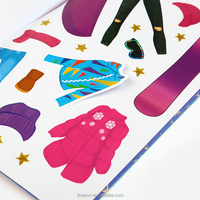 Livre d'autocollants en papier réutilisable personnalisé, ensemble de jouets à dessiner pour enfants, certifié EN71, unisexe, pour l'écriture manuscrite, l'école, le bureau, 10 pouces