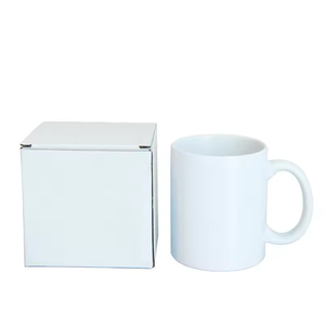 Tasse à café en céramique blanche avec poignée, 11 oz, personnalisable avec logo, pour cadeaux promotionnels, sublimation - Product Image 6