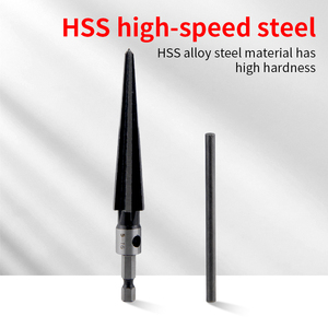 High-Speed Steel Conical <strong>Reamer</strong> and Hole Expanding Machine Woodworking Chamfering <strong>Tool</strong> with Hard Alloy Spiral Drill Bit - Product Image 3