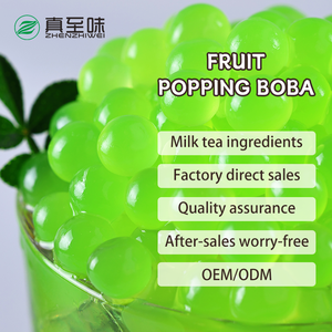 Perlas de Fruta Rellenas de Jugo de Manzana Verde al por Mayor para Tiendas de Té de Burbujas, Bebidas Lácteas, Postres, Bebidas, Marca OEM, Fábrica - Product Image 4