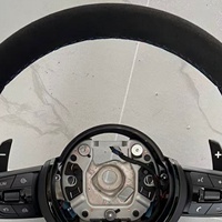 Volant de voiture pour BMW M3 M4 M5 E92 E90 E84 E53 E60 E70 E85 E86 E89 F10 F18 F30 F35 F20 F80, accessoires de voiture en Alcantara noir