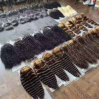 Peluca de Cabello Peruano de 40 Pulgadas de Largo, Peluca de Cabello Brasileño con Ondas Profundas, Sin Pegamento, para Cabello Humano Virgen, 250% de Densidad, Proveedor de Alibaba