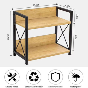<b>Desktop</b> <b>Shelf</b> Kitchen Counter Finishing <b>Shelf</b> Condiment Storage <b>Shelf</b> Cosmetic Storage <b>Shelf</b> Bathroom <b>Shelf</b> - Product Image 2