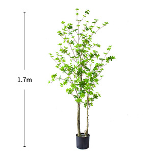 Grande paesaggio decorativo albero artificiale foglia di seta pianta artificiale giapponese Enkianthus Perulatus festa all'aperto - Product Image 2