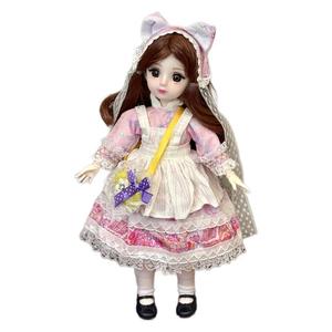 1:10 échelle BJD poupée habiller ensemble de vêtements 30cm bricolage jouet en plastique Lolita robe uniforme tenue de femme de chambre - Product Image 5