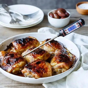 เทอร์โมมิเตอร์วัดอุณหภูมิอาหารแบบดิจิตอล สำหรับครัว อบขนม ปิ้งย่าง  แบบดิจิตอล  หน้าจอแสดงผลแบบดิจิตอล  วัดได้ทั้งของเหลวและของแข็ง - Product Image 6