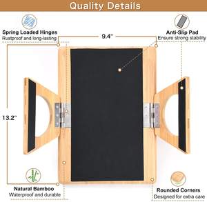 <span class=keywords><strong>Plateau</strong></span> d'accoudoir de canapé pliable personnalisable Organisateur d'accoudoir inclinable portable Plateaux de service <span class=keywords><strong>en</strong></span> <span class=keywords><strong>bambou</strong></span> avec support amovible pour tasse de canapé - Product Image 6