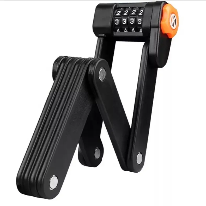 electric Bicycle lock Anti-theft folding lock/bike 4 digit password joint lock/mountain bike folding lock portable joint lock
