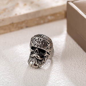 Bague <span class=keywords><strong>Viking</strong></span> en acier inoxydable 316L pour homme, <span class=keywords><strong>anneau</strong></span> élégant en acier inoxydable pour homme - Product Image 2