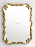 Miroir sur pied de luxe baroque fait main avec cadre en bois et verre HD pour la décoration intérieure, chambre et entrée - Vente en gros