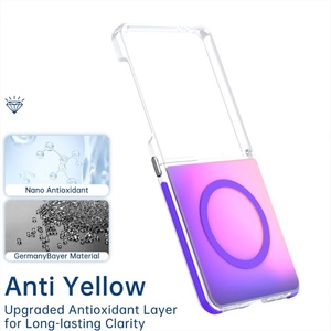 Funda Magnética Mate Degradada al por Mayor para Samsung Z Flip 8 4 5 6 7, Carcasa Protectora Antigolpes con Carga Inalámbrica - Product Image 6