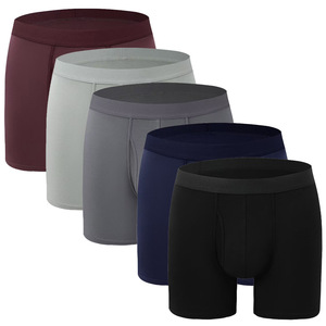 Wholesale Customized Bamboo Fiber <strong>Underwear</strong> <strong>Men's</strong> Sports Casual Breathable Boxers Shorts Boys Comfortable Long Tube Shorts - Product Image 2