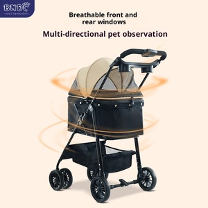 Xe Đẩy Con Chó Giỏ Hàng Tàu Sân Bay 4 Bánh Xe Lớn Có Thể Tháo Rời Vật Nuôi Xe Đẩy Cho Chó Gấp Con Chó Và Mèo Xách Tay Vật Nuôi Xe Đẩy Cho Du Lịch - Product Image 5