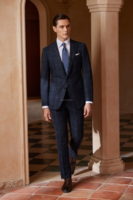 Costume de luxe sur mesure pour homme, en laine 100% teinte en pièce, à simple boutonnage, avec braguette zippée, pour occasions formelles