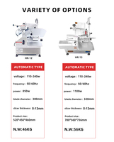 Trancheuse à Viande Entièrement Automatique en Acier Inoxydable HR-12 pour Viande Congelée (Vente en Gros)