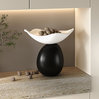 Plateau à fruits sculpté en résine fait main, style moderne et épuré, ornement de rangement, décoration d'intérieur, artisanat, cadeaux