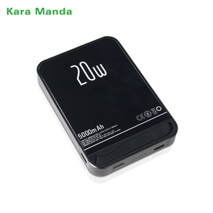 Kara Manda Safe Portable Mini 5000mAh Banco de energía con soporte Inalámbrico Carga rápida PD 20W Banco de energía para iPhone Paquete de batería - Product Image 2