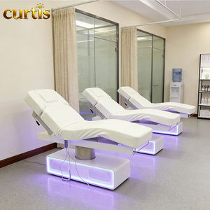 Cama de Masaje Eléctrica <span class=keywords><strong>Profesional</strong></span> de Lujo <span class=keywords><strong>en</strong></span> Cuero, con Esponja de Alta Densidad, 3 Motores Ajustables, para Salones de Belleza, Hoteles, Dormitorios y Talleres - Product Image 3