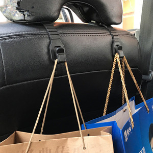 Car Headrest <b>Hooks</b> <b>Snap</b> <b>Hook</b> Clip On Type Small Plastic Storage For Bag Holder Interior Accessory - Product Image 1