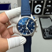 Montre mécanique sportive pour homme de style pilote classique de luxe, cristal saphir, bracelet en caoutchouc, automatique, boîtier en acier inoxydable
