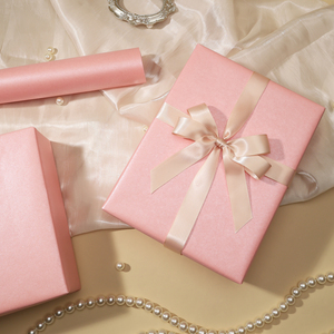 Elegant Solid Pink Pearlescent Wrapping Paper Multipurpose <b>Gift</b> Packaging Paper for Wedding Party Anniversary Presents - Product Image 2