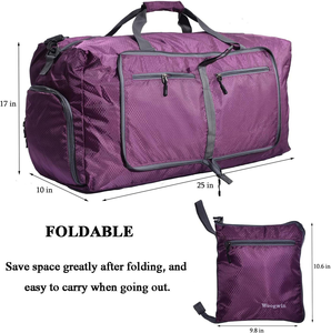 60L große faltbare wasserdichte Sporttasche Reisetasche über Nacht - Product Image 2